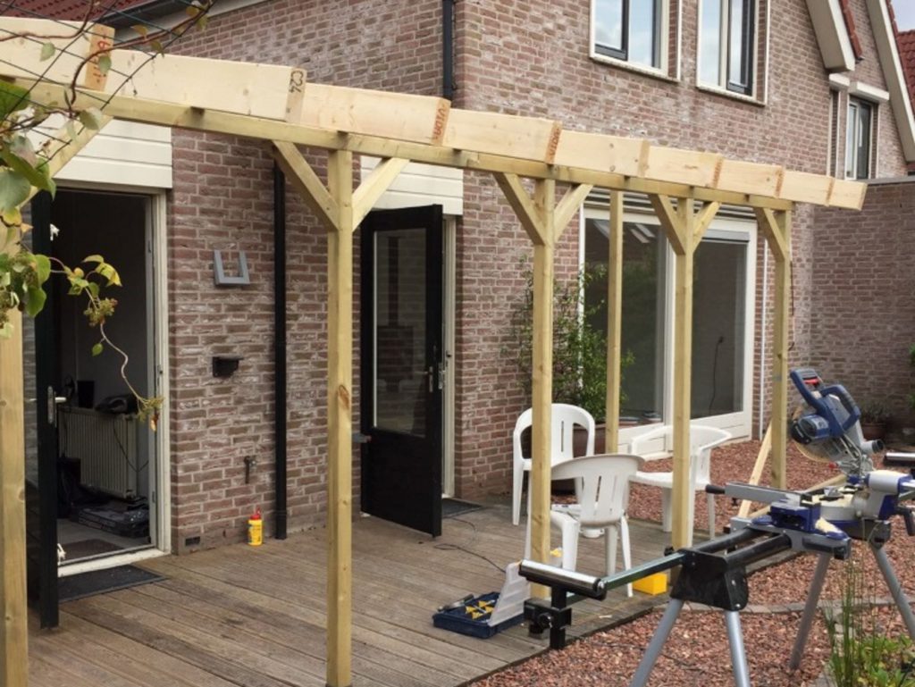 sjaak doet het zelf veranda in aanbouw